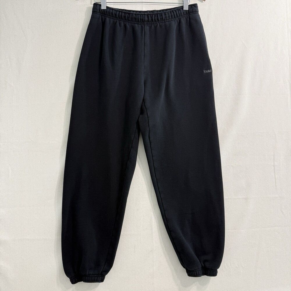 TNA Sweatfleece Cozy Fleece Mega Fit Black Size Small Women Jogger